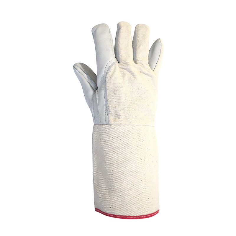 Luva com Palma Vaqueta - Dorso e Punho 15cm em Lona  ( COD 279 )