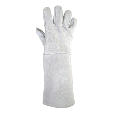 Luva em Raspa Modelo Dorso Liso com Punho 15cm  ( COD 114  )