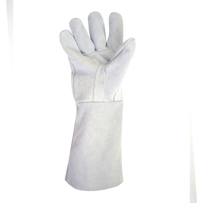 Luva em Raspa Modelo Dorso Liso com Punho 15cm  ( COD 114  )