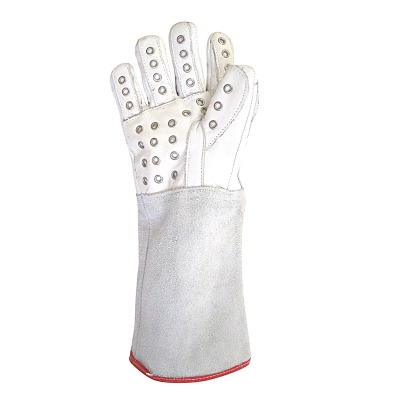 Luva Termica para Solda em Vaqueta com Punho em Raspa com Ilhoses  ( COD 328  )